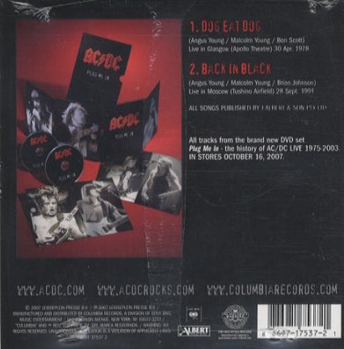 AC/DC Plug Me In [Bonus CD] US CD single (CD5 / 5